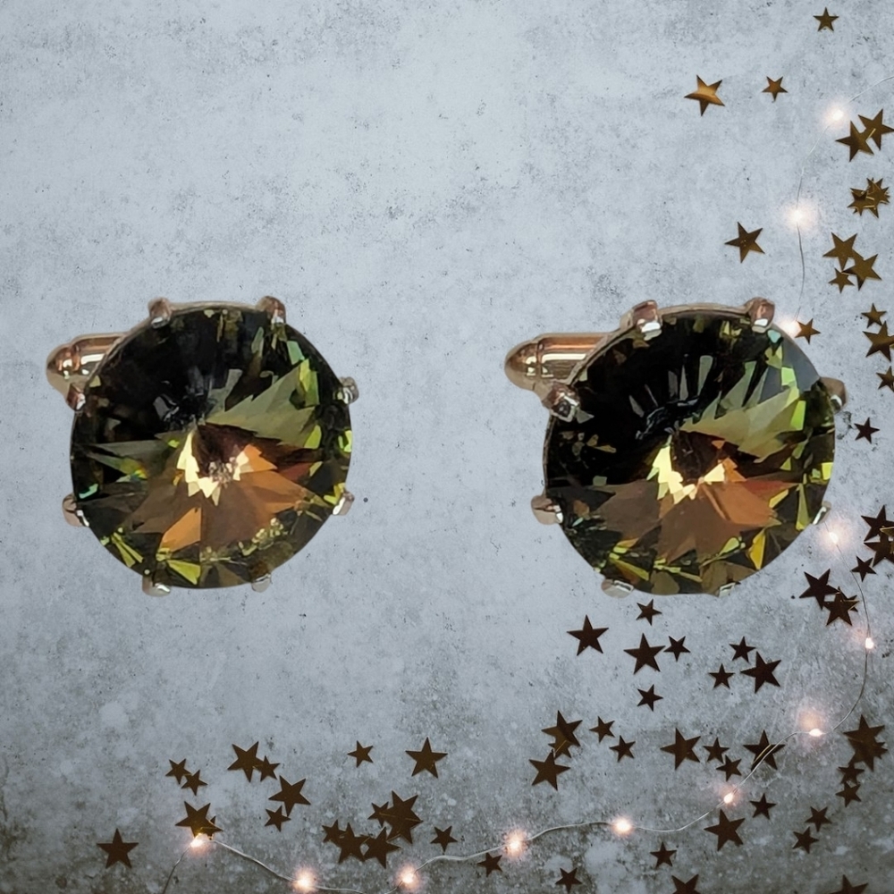 Dante Rivoli Cufflinks, Vintage Formal Cufflinks,